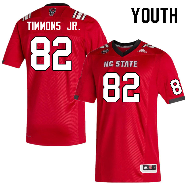 Youth #82 Terrell Timmons Jr. NC State Wolfpack College Football Jerseys Sale-Red
